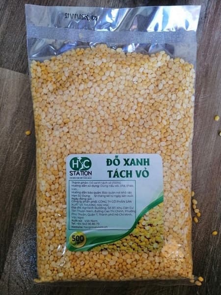 DO XANH TACH VO HSC 500GR / 皮むき緑豆 500GR